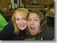 Me and Alyssa at breakfast.